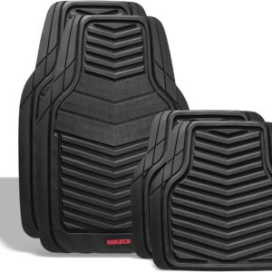 MIKEL´S Mikel's TA-4 Tapetes de Hule Color Negro Premium para Auto