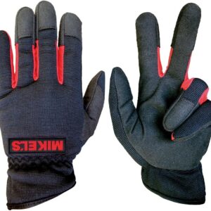 MIKELS Guantes para Mecánico Semi Profesional (Mediano)