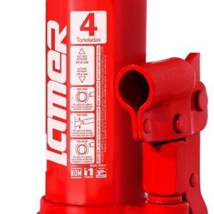 MIKEL´S Tamer GTE-4 Gato Hidráulico de Botella con Tornillo de Extensión 4 Ton