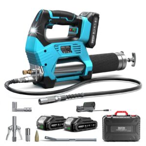 USD: Pistola de engrase electrica Seesii 10000 PSI control de 3 velocidades alimentada por bateria guÃ­a de grasa...-