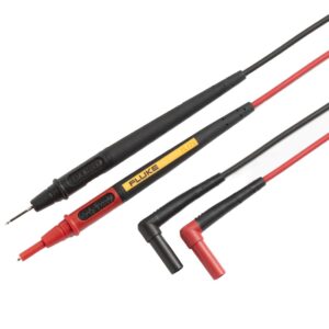 Fluke TL175 TwistGuard Cables de Prueba Profesionales Puntas Ajustables + Indicador de Desgaste WearGuard CAT II 1000 V/CAT III 1000 V/CAT IV 600 V 10 A Accesorio para multímetros