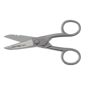 Klein Tools 100 CS serrado Tijeras de electricista con muescas para desmontar