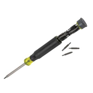 Klein Tools 32328 Destornillador de precisión, destornillador de punta múltiple 27 en 1, puntas para reparación de productos Apple, imán de tierras raras, reparación electrónica