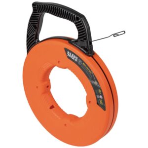KLEIN TOOLS 56334 | Guía Jalacables de Acero + Carcasa Optimizada para Menor Fricción | Mango de Agarre Firme | Guía para Cable Eléctrico | Marcado con Láser para Precisión