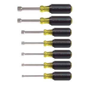 Klein Tools 631 Jgo. de 7 Desarmadores de Caja 3″ Eje