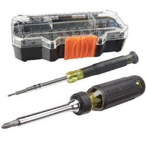 Klein Tools 80066 Kit de destornillador de precisión con destornillador de punta múltiple y kit de herramientas de reparación todo en uno con 39 puntas para productos Apple, 2 piezas