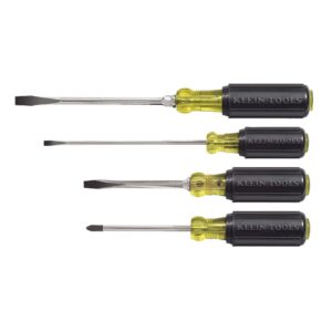 Klein Tools 85105 Juego de 4 Desarmadores con Mango Acojinado