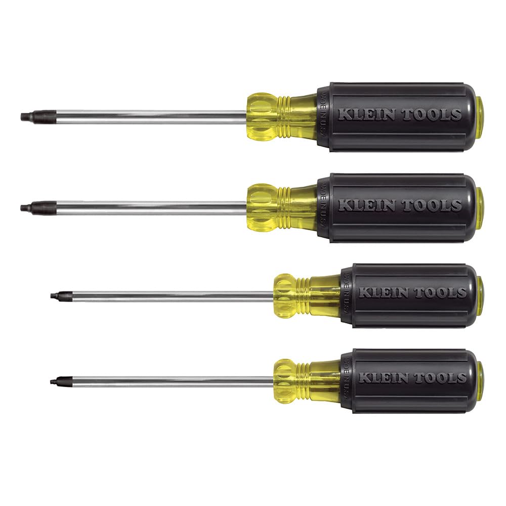 Klein Tools 85664 Screwdriver Set, 4-Pc. Cushion-Grip Square-Recess 1 Klein Tools 85664 Screwdriver Set, 4-Pc. Cushion-Grip Square-Recess