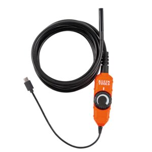 Klein Tools Cámara digital de boroscopio ET16 con luces LED, para dispositivos Android, conexión USB-C o Micro-USB no necesita pilas