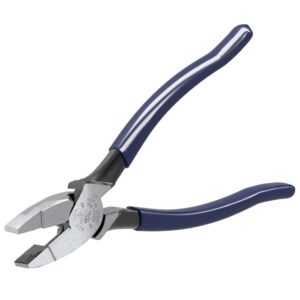 Klein Tools D213-9NE Pinza de Electricista Alta Palanca, Cabeza Redondeada de 9-3/8″
