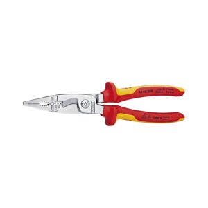 KNIPEX 13 86 200 Pinzas para instalaciones eléctricas cromado VDE 200 mm