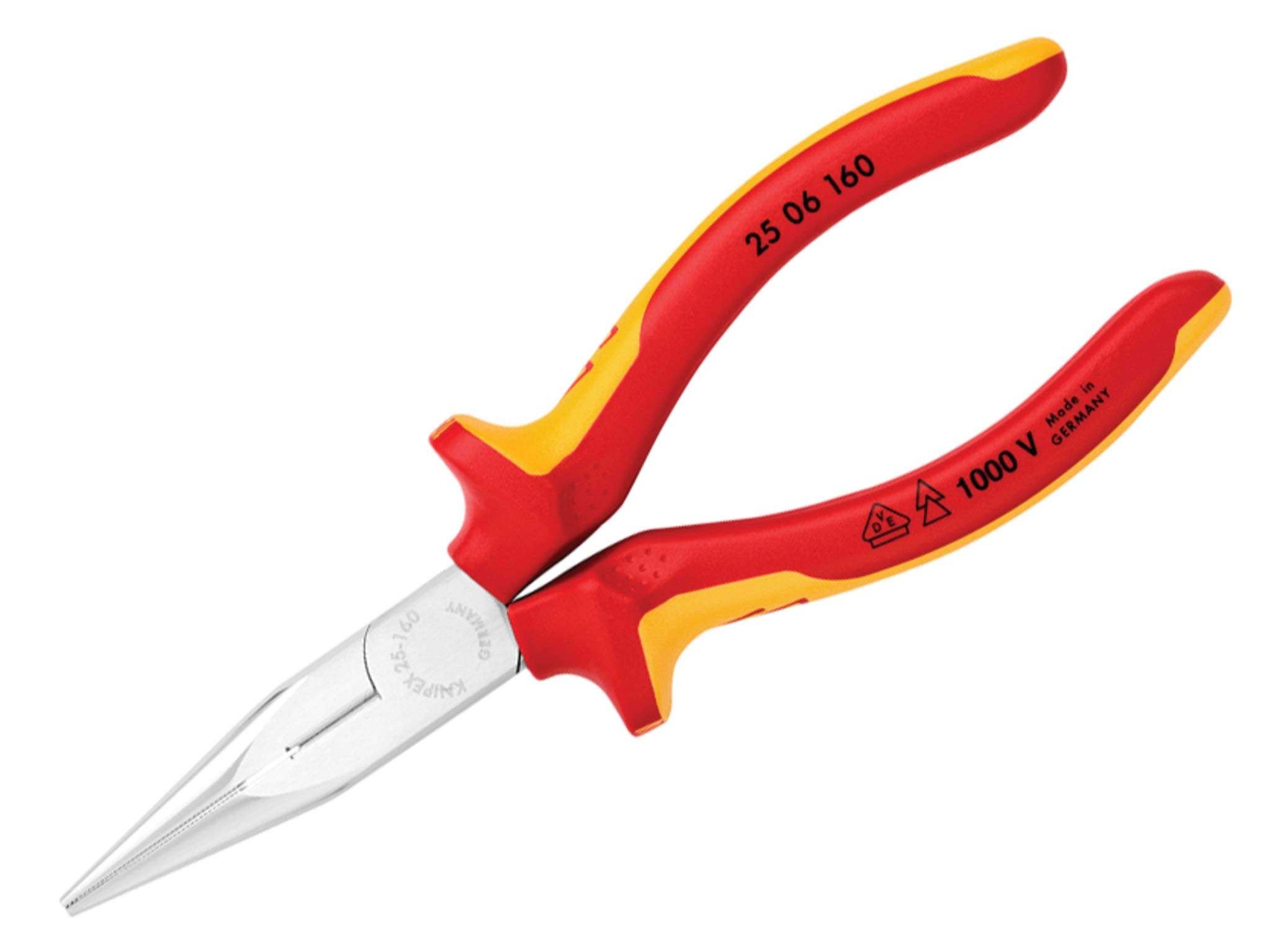 Knipex 25 06 160 SB Alicate de Montaje Alicate para Radios Cromado Aislados con Fundas en Dos Componentes, 160 mm 1 Knipex 25 06 160 SB Alicate de Montaje Alicate para Radios Cromado Aislados con Fundas en Dos Componentes, 160 mm