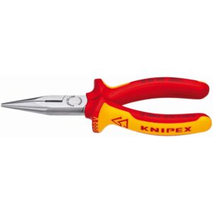 KNIPEX – 2508160 SBA Tools – Alicates de punta larga con cortador, aislamiento de 1000 V (2508160SBA)