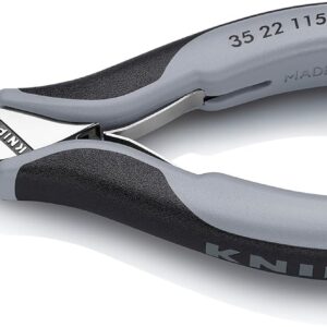 Knipex 3522115ESD Pinza Punta Semi Redonda con Muelle Electrostáticas