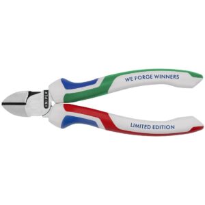 KNIPEX 70 02 160 S8 Pinzas de corte diagonal WE FORGE WINNERS con mangos ergonómicos pavonada 160 mm (6.25”) – Edición limitada 2026