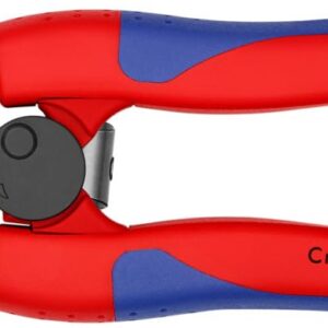 Knipex 71 12 200 SB Cobolt Corta-Alambres Compactos con Fundas Esbeltas en Dos Componentes, 200 mm, color negro