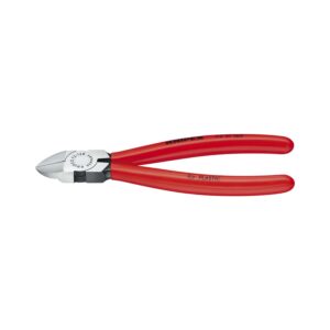Knipex 72 01 140 Alicate de Corte Diagonal para Plásticos Recubiertos de Plástico, 140 mm