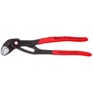 KNIPEX 87 21 250 SB Pinza Cobra Ajustable Tipo Pico de Loro 250 mm (10″) – Llave de Bomba de Agua Profesional, Mordaza Antideslizante de Alta Fuerza