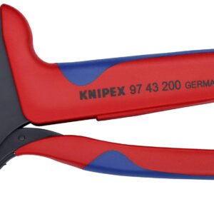 KNIPEX 97 43 200 A Pinza con sistema de ponchado para mordazas intercambiables bruñido 200 mm