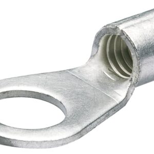 KNIPEX 97 99 213 Terminales No Aisladas Tipo Anillo (Ojillo) 15-13 AWG (1.5–2.5 mm²) – Para Tornillo M4, 100 Piezas, Conectores Eléctricos de Alta Conductividad