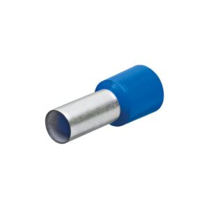 KNIPEX 97 99 334 Terminales Aisladas Tipo Ferrul Azules 14 AWG (2.5 mm²) – 200 Piezas, Punteras para Cable, Conexión Eléctrica Segura