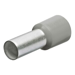 KNIPEX 97 99 335 Terminales Aisladas Tipo Ferrul Grises 12 AWG (4 mm²) – 200 Piezas, Punteras para Cable, Conexión Eléctrica Segura
