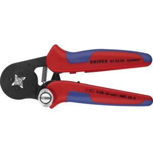 Knipex 975304 Pinza Ponchadora para Terminal Lateral Parta Punteras sin Aislar