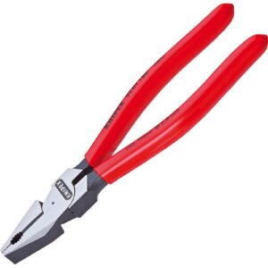 Knipex Alicate Universal para Trabajos Pesados Atramentado Recubiertos de Plástico, 200 mm