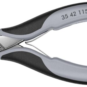 KNIPEX Electronics 45 alicates en ángulo, puntas medias redondas, asas ESD