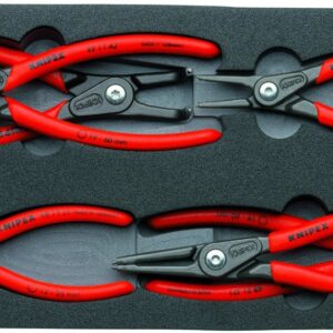 KNIPEX Herramientas – Juego de 6 alicates de clip en bandeja de espuma (002001V02)