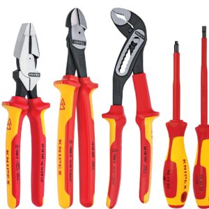 KNIPEX – Juego de 7 alicates y herramientas de destornillador, 1000 V, bolsa de nailon