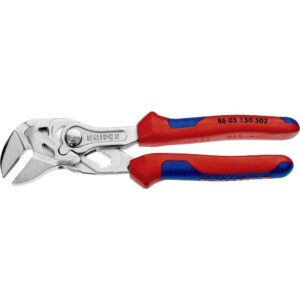 Knipex – Llave inglesa con mordazas rugosas cromadas con empuñaduras multicomponente 150 mm 86 05 150 S02