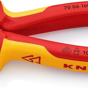 Knipex Pinza Corte Diagonal 6.4 Cromado Mangos Aislado 1000V, 160 mm