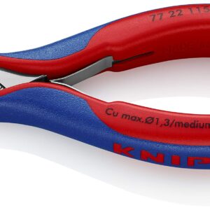 KNIPEX Tools 77 22 115 – Cortador diagonal para electrónica (4,5 pulgadas)