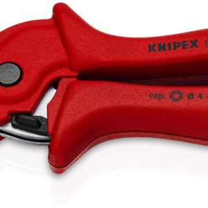 KNIPEX Tools 90 10 185 – Cortador de manguera neumática, color rojo