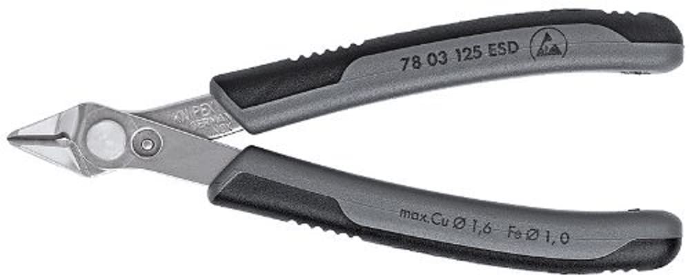 KNIPEX Tools - Cuchillos electrónicos, acero INOX, ESD (7803125ESD) 1 KNIPEX Tools – Cuchillos electrónicos, acero INOX, ESD (7803125ESD)