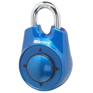 Master Lock 1500iD – Juego de candado de combinación direccional, 1 paquete, color azul