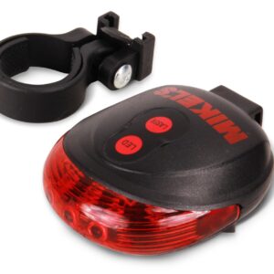 Mikels LTB-LG Linterna Trasera con Láser Guía para Bicicleta, color, pack of/paquete de 1