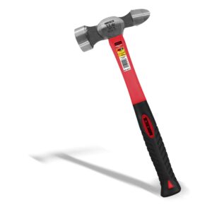 Mikel’s MLFB-11 Martillo para Laminero Desabollador Fino de Bola, Mango de Fibra de Vidrio, 11 Oz