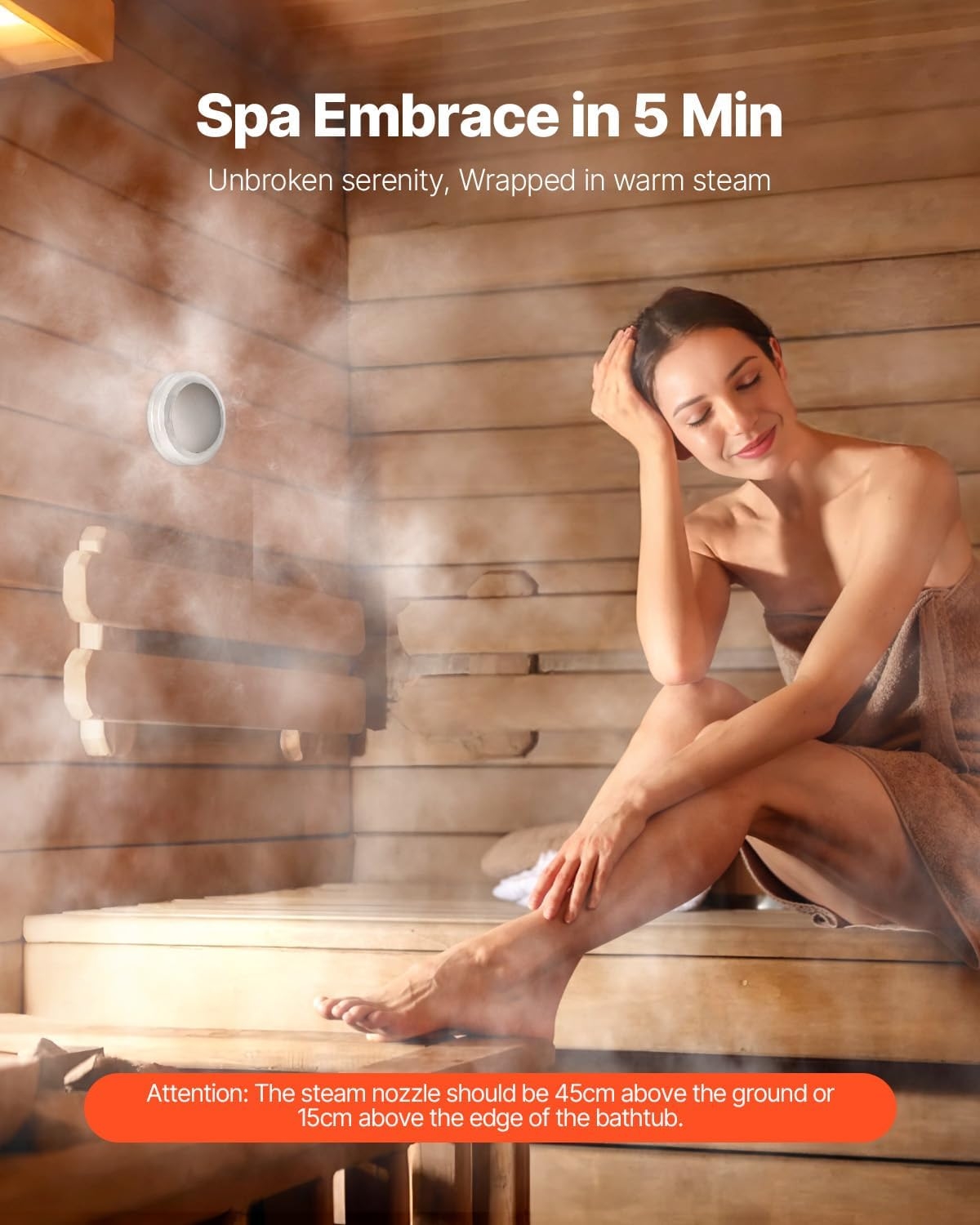 VEVOR Generador de vapor,de 10 minutos a 24 horas de funcionamiento. 3 VEVOR Generador de vapor,de 10 minutos a 24 horas de funcionamiento. – Vista 3