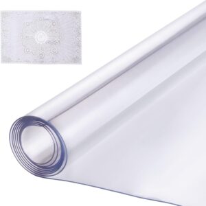 VEVOR Mantel Transparente Rectángulo 91,4 x 137,2 cm Mantel de PVC para Mesa Espesor de 1,5 mm Protector de Mesa de PVC Impermeable Fácil de Limpiar para Oficina, Cocina, Restaurante, Comedor