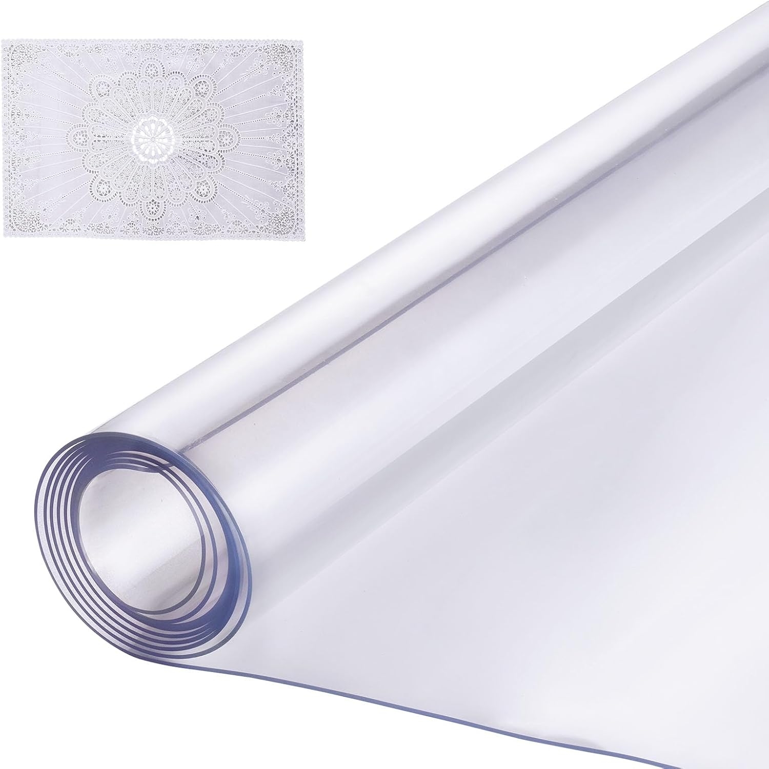 VEVOR Mantel Transparente Rectángulo 91,4 x 137,2 cm Mantel de PVC para Mesa Espesor de 1,5 mm Protector de Mesa de PVC Impermeable Fácil de Limpiar para Oficina, Cocina, Restaurante, Comedor 1 VEVOR Mantel Transparente Rectángulo 91,4 x 137,2 cm Mantel de PVC para Mesa Espesor de 1,5 mm Protector de Mesa de PVC Impermeable Fácil de Limpiar para Oficina, Cocina, Restaurante, Comedor