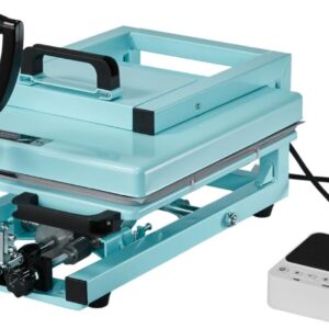 VEVOR Prensa Térmica Híbrida 380 x 380 mm, 8 en 1, Calentamiento Rápido y Uniforme, Diseño Patentado Completamente Nuevo, Fácil de Controlar, para Camisetas, Vasos, Gorras y Platos, Verde Claro