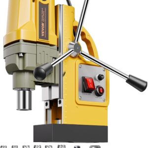 VEVOR Taladro magnético de 1400 W, 2810 lbf, taladro de columna magnético de 1,6 in de diámetro, 11 brocas