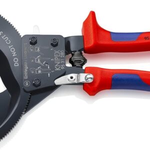 Knipex 95 31 280 Cortacables (Tipo Carraca) con Fundas en Dos Componentes, 52mm/380mm2