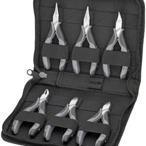 Knipex 00 20 17 Estuche con Alicates de Electrónica para Trabajar con Componentes Electrónicos
