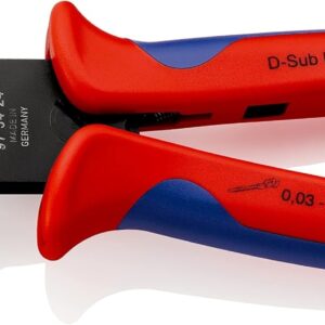 KNIPEX 97 54 24 Pinza para ponchar mini-conectores Ponchado en paralelo bruñido 190 mm