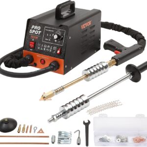 VEVOR - Kit de reparación de abolladuras Soldador de Pernos de 3 KW, Extractor de abolladuras con 6 Modos de Soldadura, máquina de extracción de abolladuras y 16 Tipos de Accesorios de Soldadura para