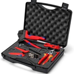 KNIPEX 97 91 04 V02 - Caja de herramientas para fotovoltaica para conectores de cable solar MC4 (multi-contacto)