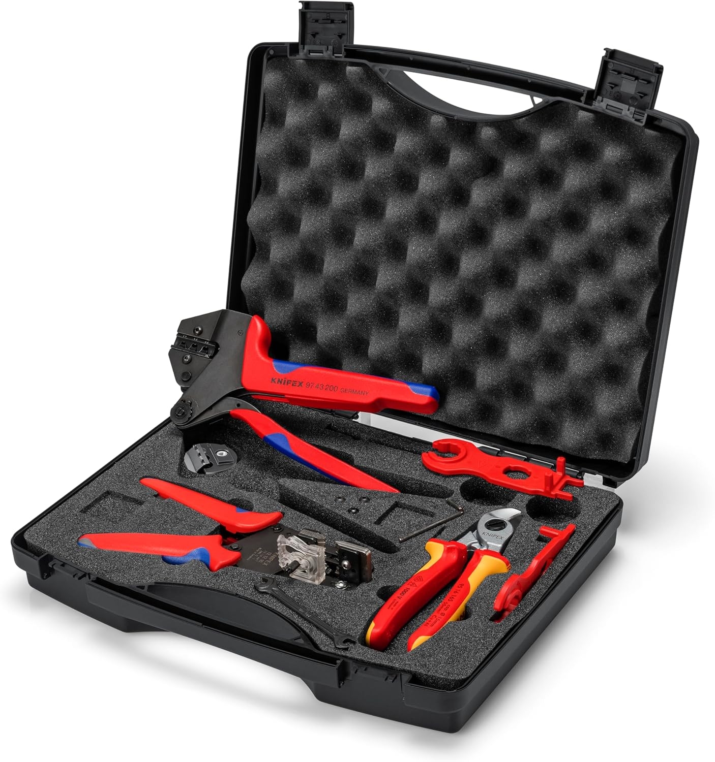 KNIPEX 97 91 04 V02 - Caja de herramientas para fotovoltaica para conectores de cable solar MC4 (multi-contacto) 1 KNIPEX 97 91 04 V02 - Caja de herramientas para fotovoltaica para conectores de cable solar MC4 (multi-contacto)